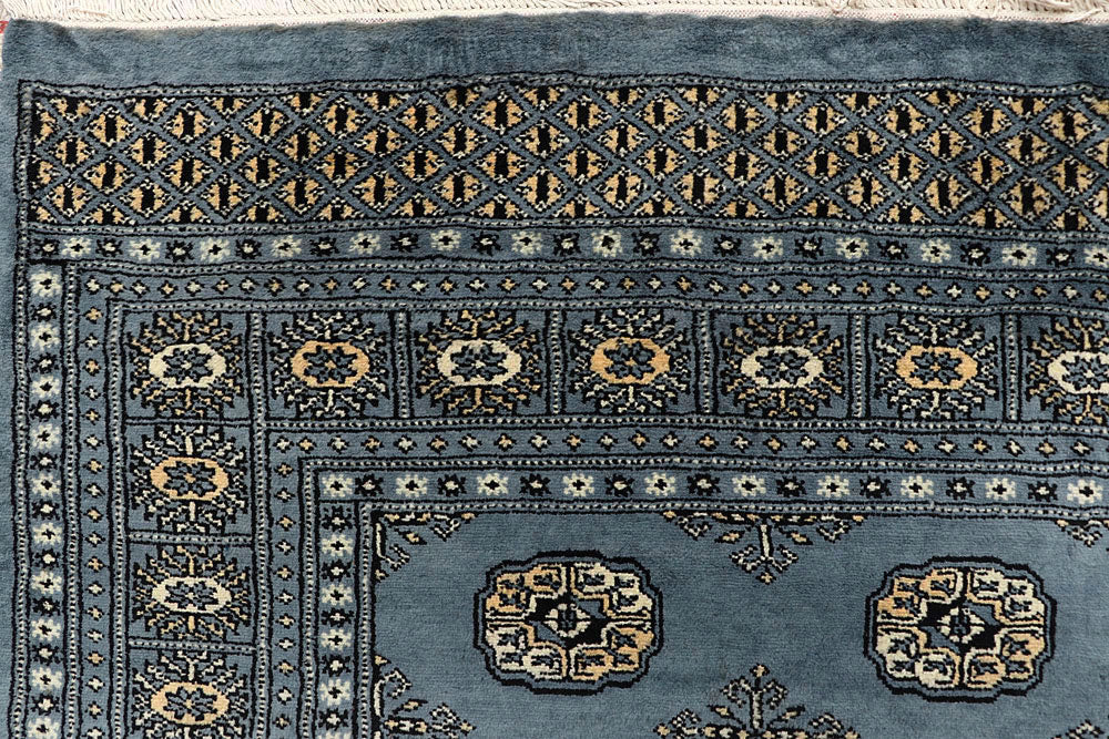 Light Slate Grey Bokhara 6' x 9' - No. 60302 - ALRUG Rug Store