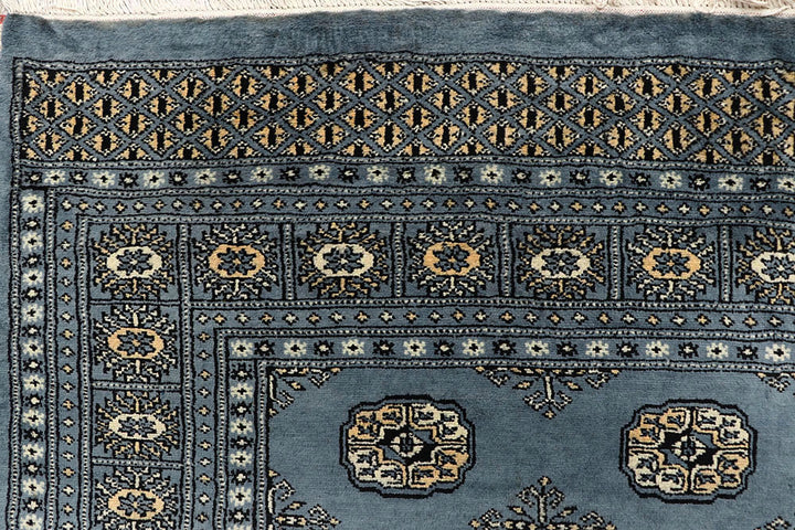 Light Slate Grey Bokhara 6' x 9' - No. 60302 - ALRUG Rug Store