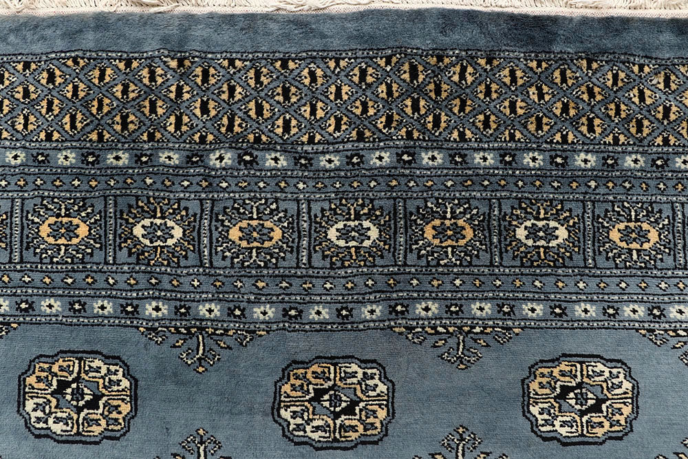 Light Slate Grey Bokhara 6' x 9' - No. 60302 - ALRUG Rug Store