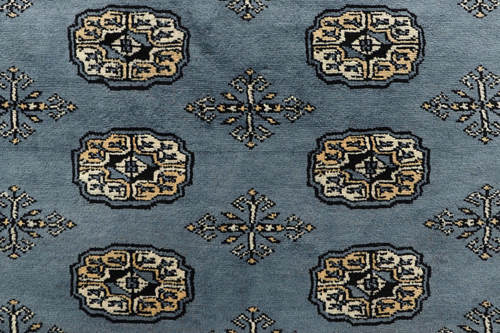 Light Slate Grey Bokhara 6' x 9' - No. 60302 - ALRUG Rug Store