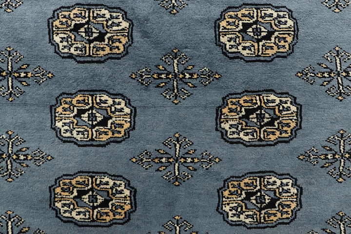 Light Slate Grey Bokhara 6' x 9' - No. 60302 - ALRUG Rug Store