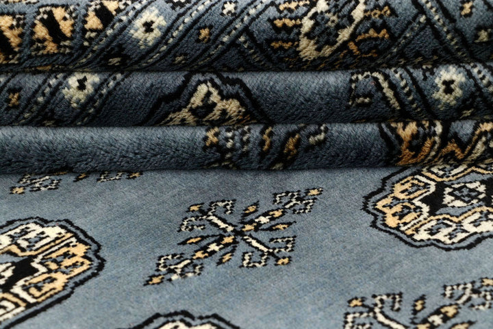 Light Slate Grey Bokhara 6' x 9' - No. 60302 - ALRUG Rug Store