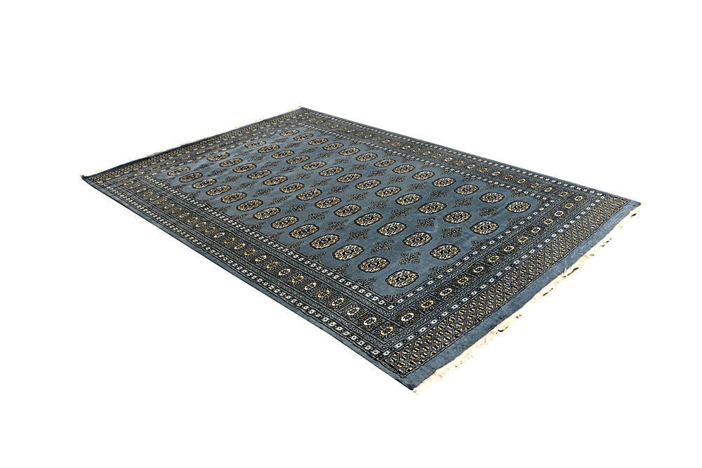 Light Slate Grey Bokhara 6' x 9' - No. 60302 - ALRUG Rug Store