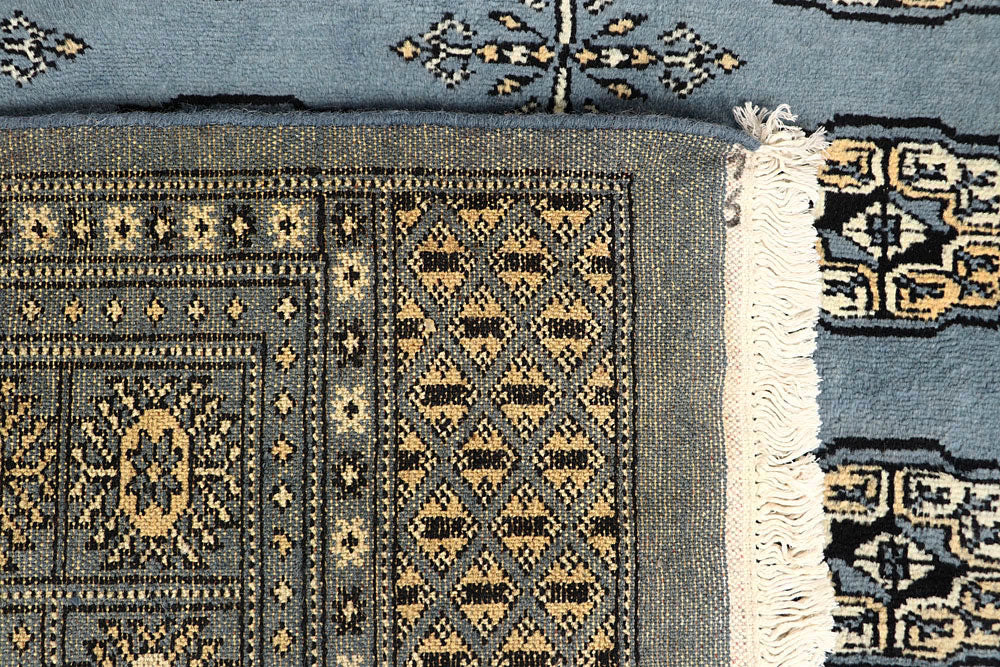 Light Slate Grey Bokhara 6' x 9' - No. 60302 - ALRUG Rug Store