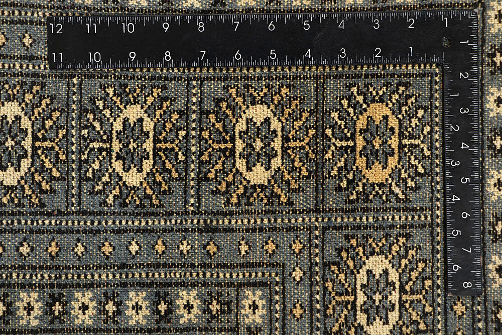 Light Slate Grey Bokhara 6' x 9' - No. 60302 - ALRUG Rug Store