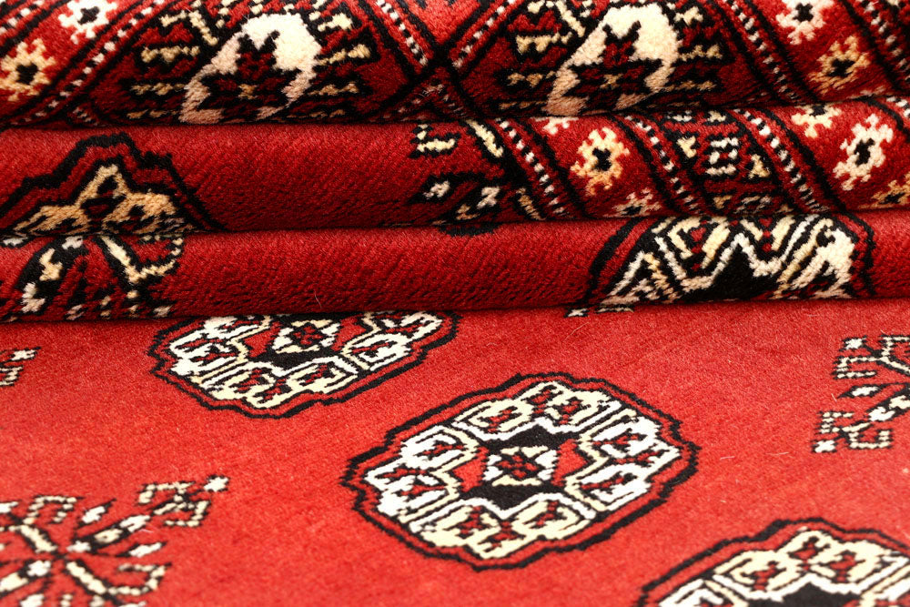 Orange Red Bokhara 6' 1 x 8' 10 - No. 60304 - ALRUG Rug Store