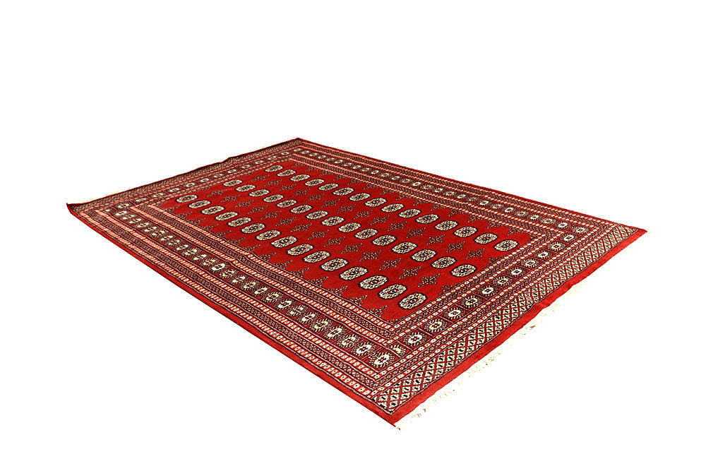 Orange Red Bokhara 6' 1 x 8' 10 - No. 60304 - ALRUG Rug Store