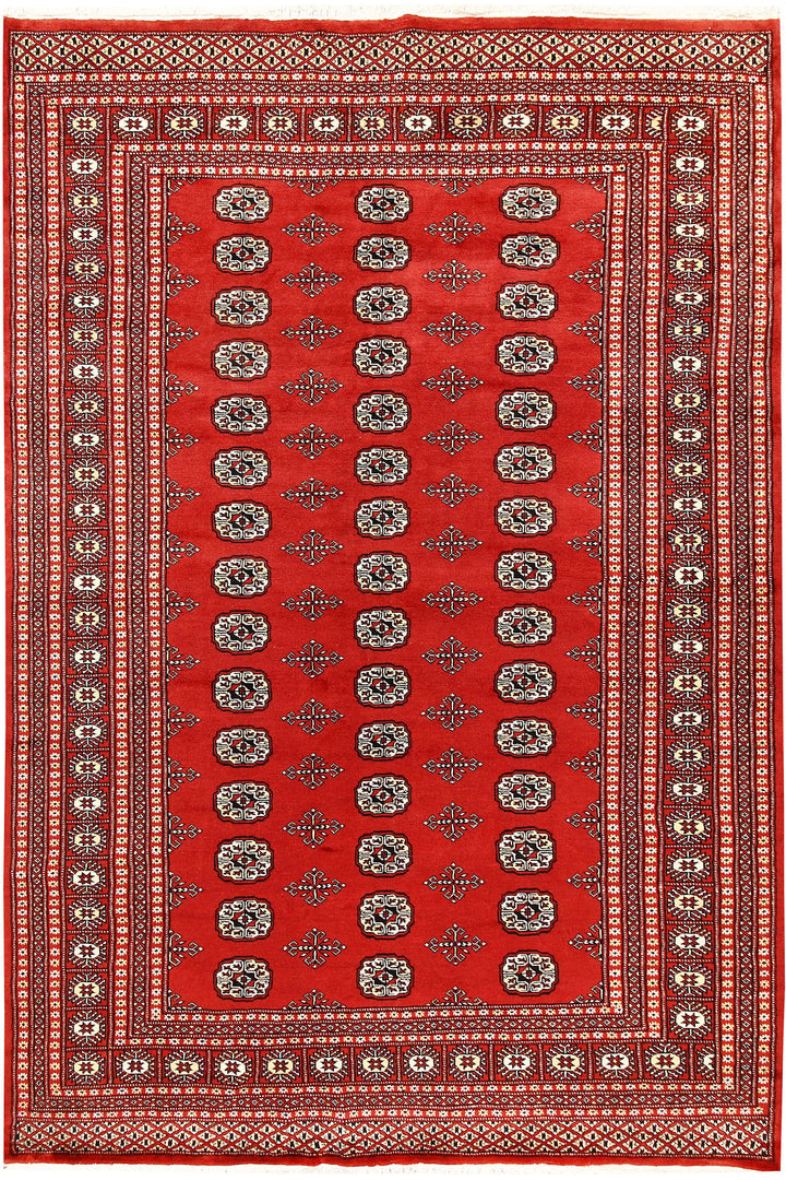 Orange Red Bokhara 6' 1 x 8' 10 - No. 60304 - ALRUG Rug Store