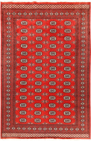 Orange Red Bokhara 5' 11 x 9' 1 - No. 60305 - ALRUG Rug Store