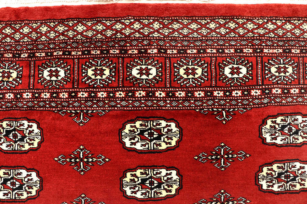 Firebrick Bokhara 6' x 9' - No. 60307 - ALRUG Rug Store