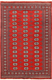 Firebrick Bokhara 6' x 9' - No. 60307 - ALRUG Rug Store