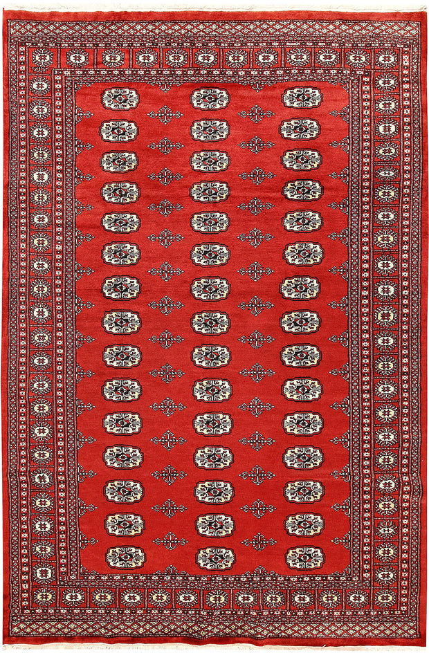 Firebrick Bokhara 6' x 9' - No. 60307 - ALRUG Rug Store