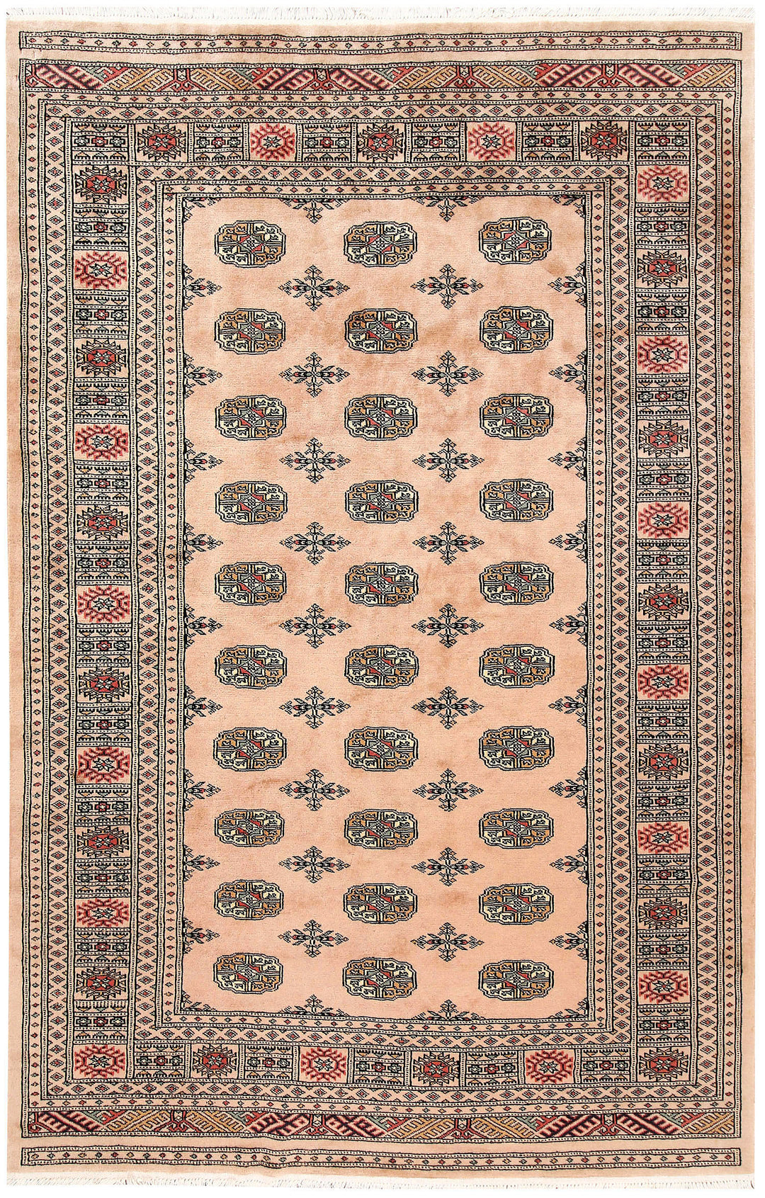 Bisque Bokhara 5' 1 x 7' 10 - No. 60308 - ALRUG Rug Store