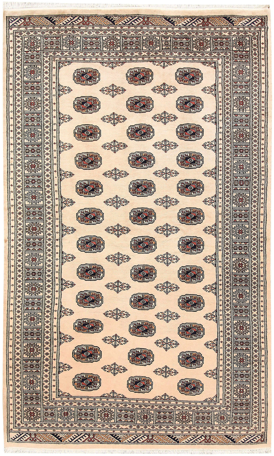 Bisque Bokhara 5' x 8' 4 - No. 60316 - ALRUG Rug Store
