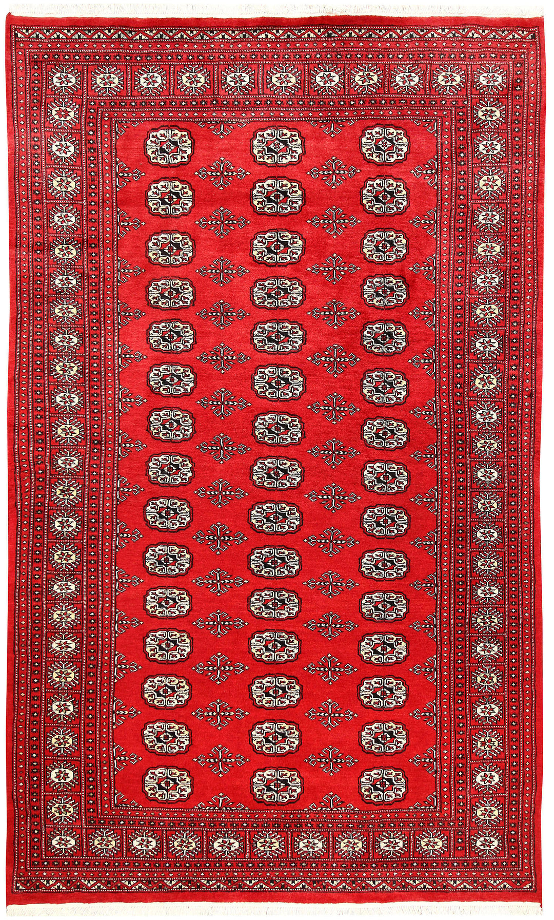 Red Bokhara 4' 11 x 8' 2 - No. 60327 - ALRUG Rug Store