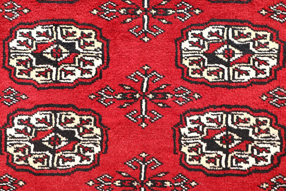 Red Bokhara 4' 11 x 8' 1 - No. 60330 - ALRUG Rug Store