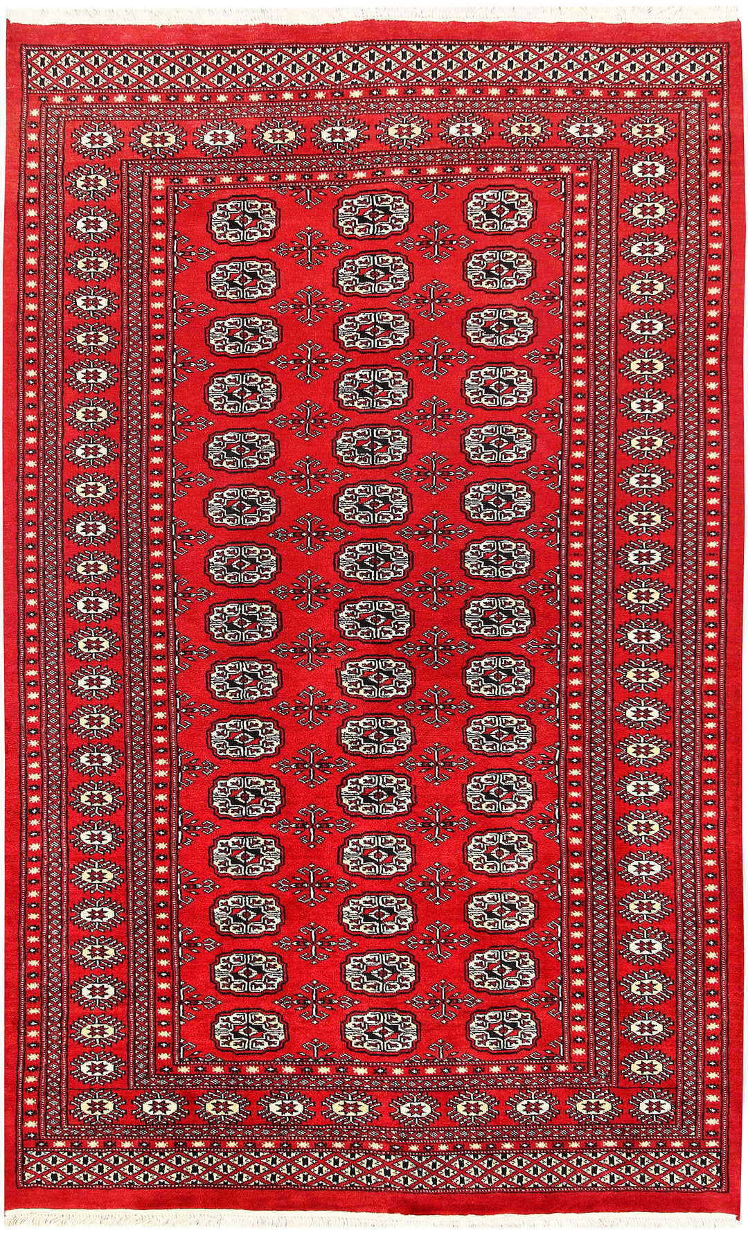 Red Bokhara 4' 11 x 8' 1 - No. 60330 - ALRUG Rug Store