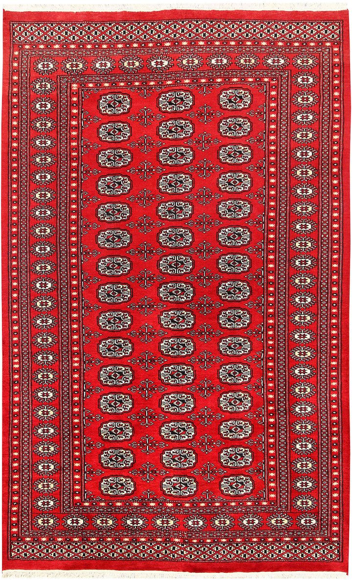 Red Bokhara 4' 11 x 8' 1 - No. 60330 - ALRUG Rug Store