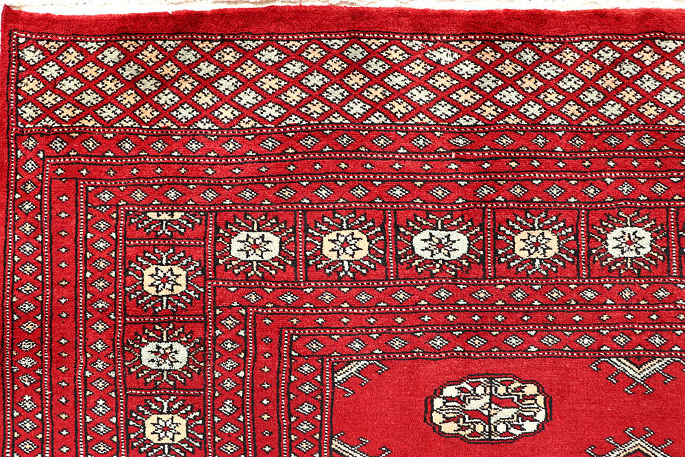 Firebrick Bokhara 5' 1 x 7' 4 - No. 60331 - ALRUG Rug Store