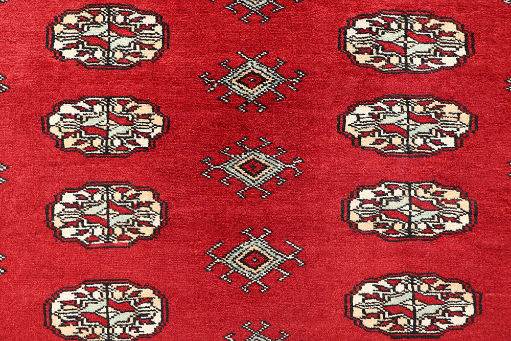 Firebrick Bokhara 5' 1 x 7' 4 - No. 60331 - ALRUG Rug Store
