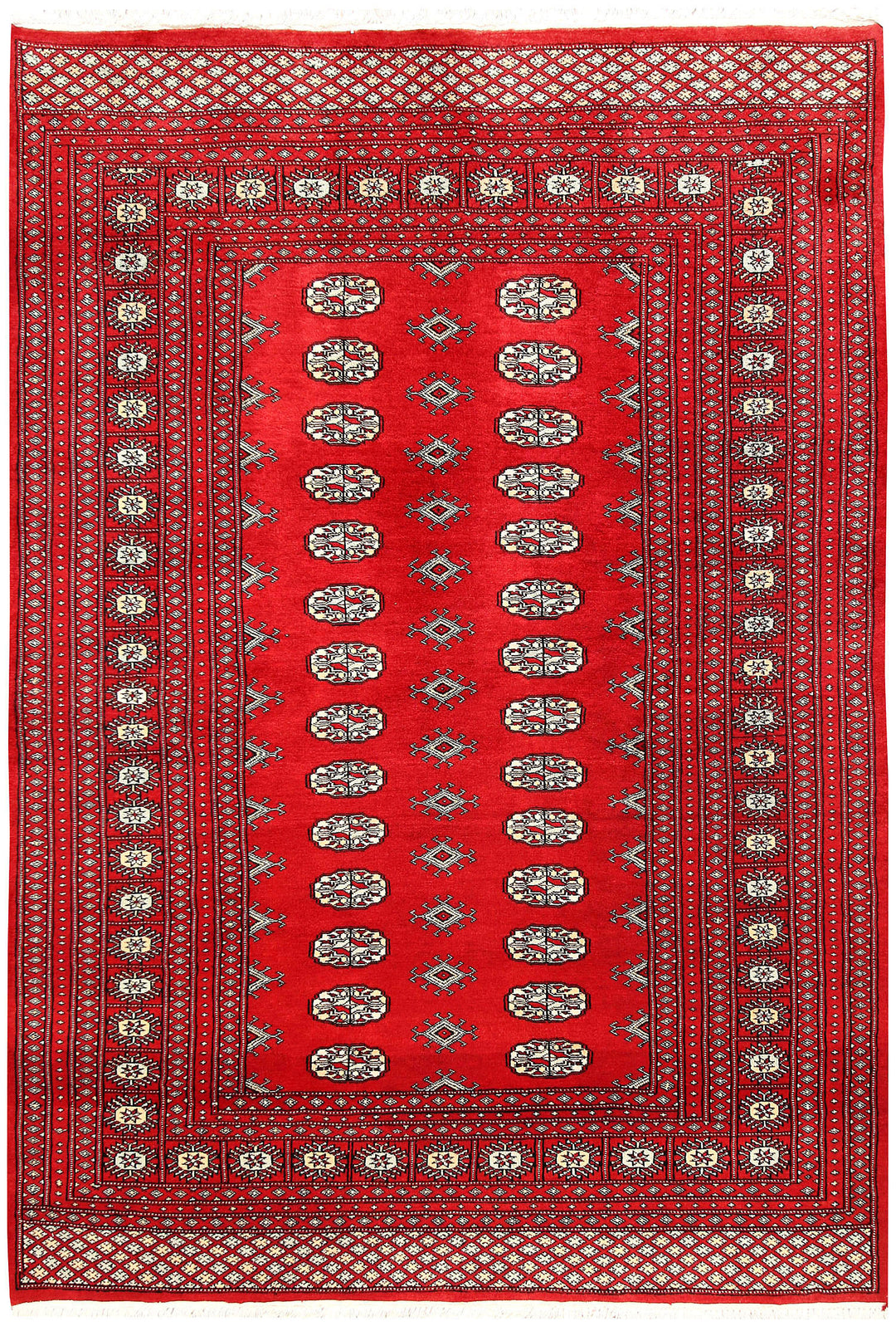 Firebrick Bokhara 5' 1 x 7' 4 - No. 60331 - ALRUG Rug Store