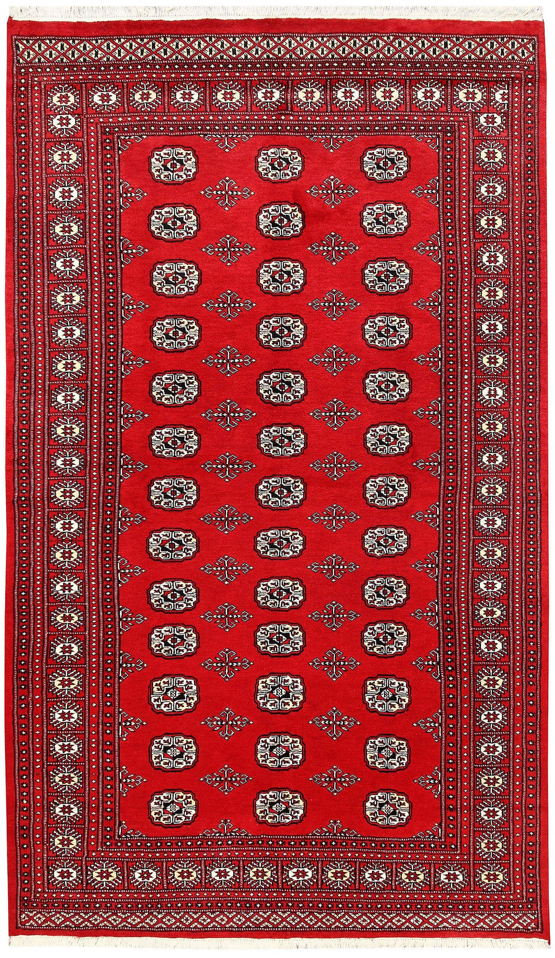 Firebrick Bokhara 5' 1 x 8' 8 - No. 60332 - ALRUG Rug Store