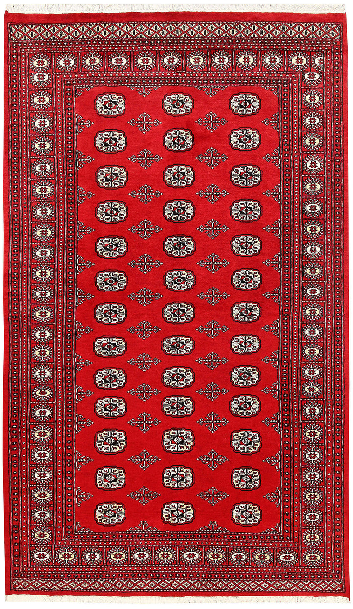 Firebrick Bokhara 5' 1 x 8' 8 - No. 60332 - ALRUG Rug Store