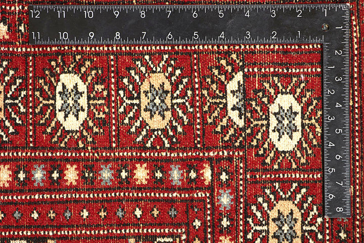 Firebrick Bokhara 5' 1 x 8' 2 - No. 60334 - ALRUG Rug Store