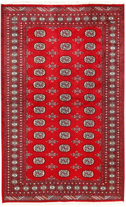 Firebrick Bokhara 5' 1 x 8' 2 - No. 60334 - ALRUG Rug Store