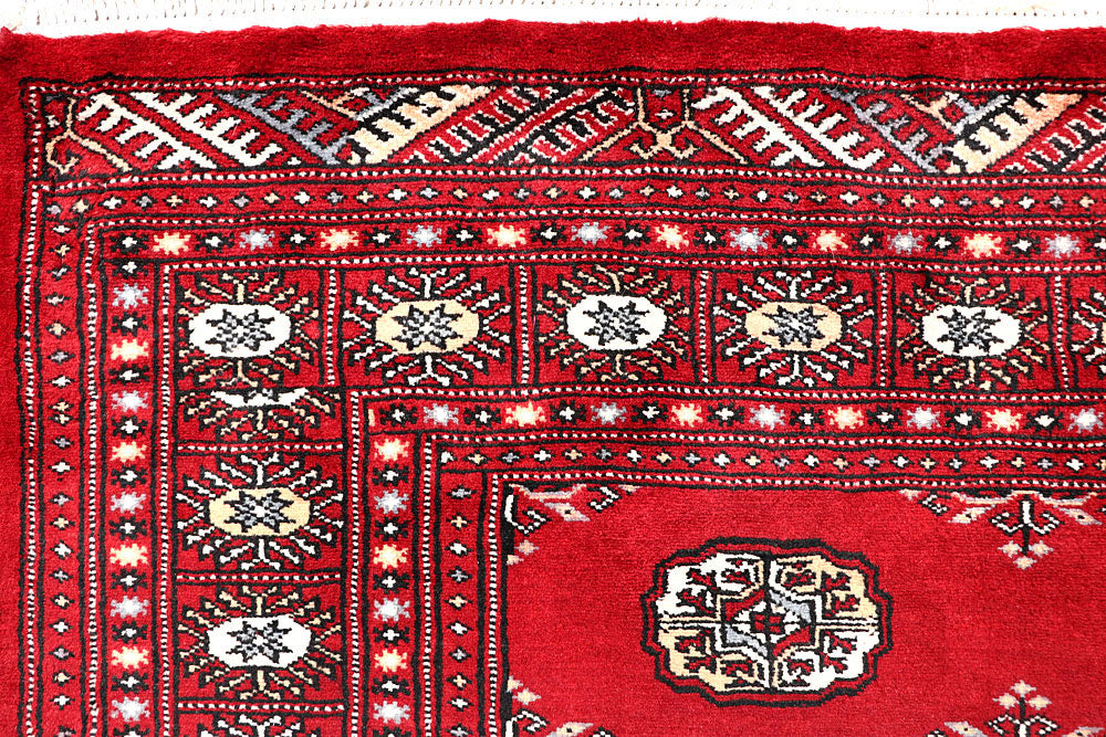 Firebrick Bokhara 5' 1 x 8' 2 - No. 60335 - ALRUG Rug Store