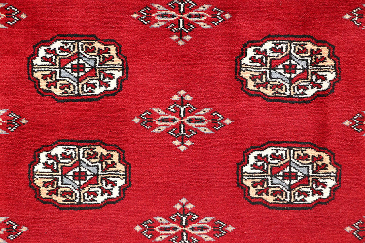 Firebrick Bokhara 5' 1 x 8' 2 - No. 60335 - ALRUG Rug Store