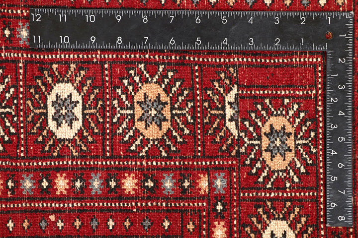 Firebrick Bokhara 5' 1 x 8' 2 - No. 60335 - ALRUG Rug Store