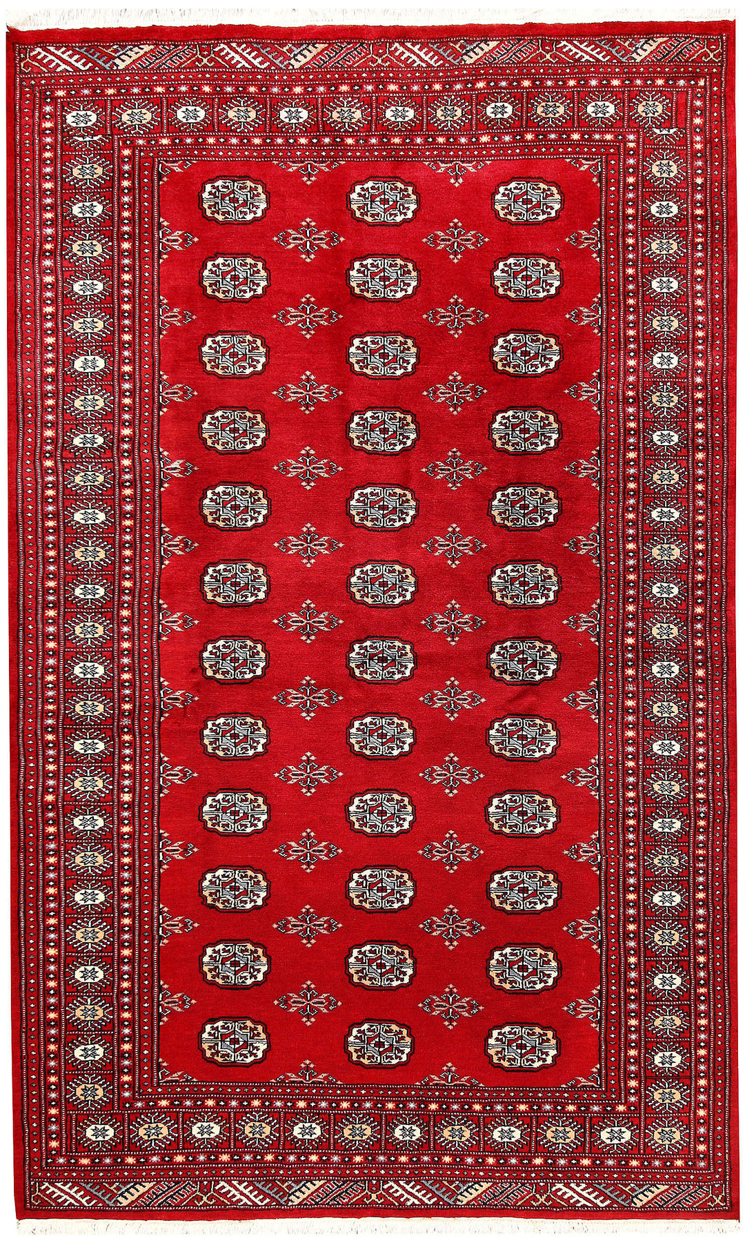 Firebrick Bokhara 5' 1 x 8' 2 - No. 60335 - ALRUG Rug Store