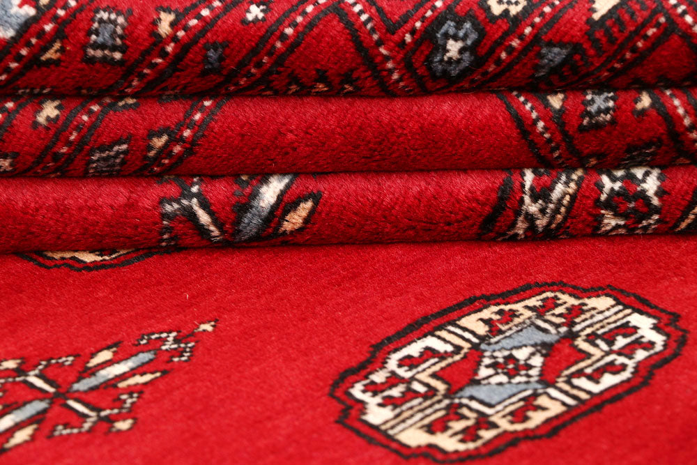 Firebrick Bokhara 5' x 8' 4 - No. 60338 - ALRUG Rug Store