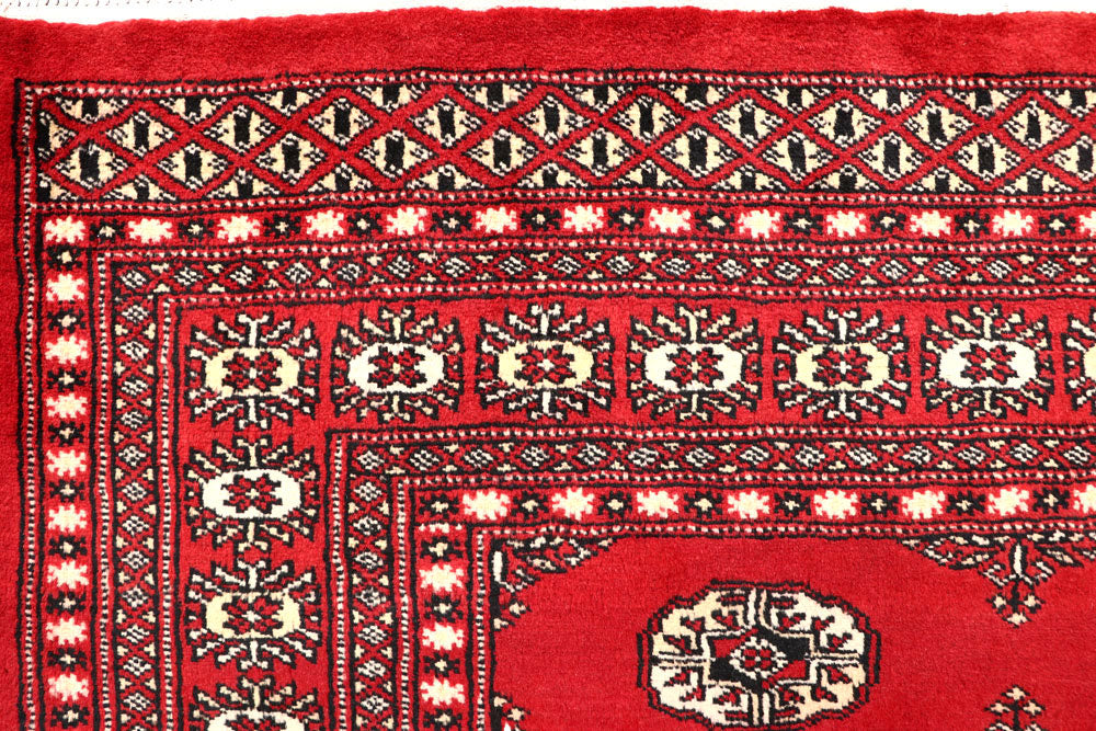 Firebrick Bokhara 5' 3 x 7' 10 - No. 60341 - ALRUG Rug Store