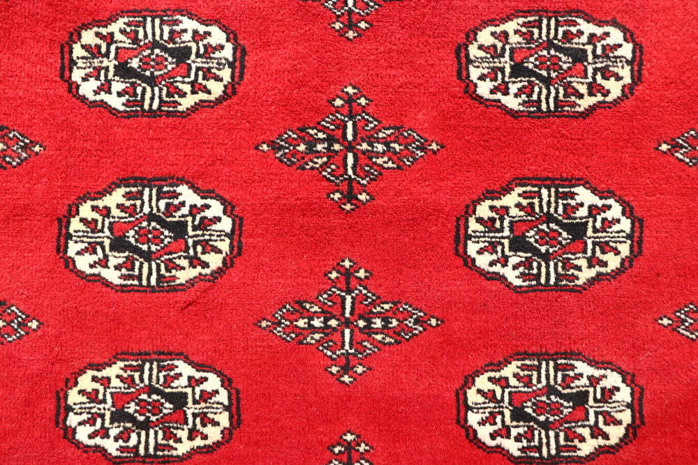 Firebrick Bokhara 5' 3 x 7' 10 - No. 60341 - ALRUG Rug Store