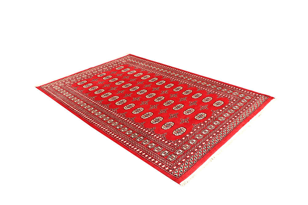 Firebrick Bokhara 5' 3 x 7' 10 - No. 60341 - ALRUG Rug Store