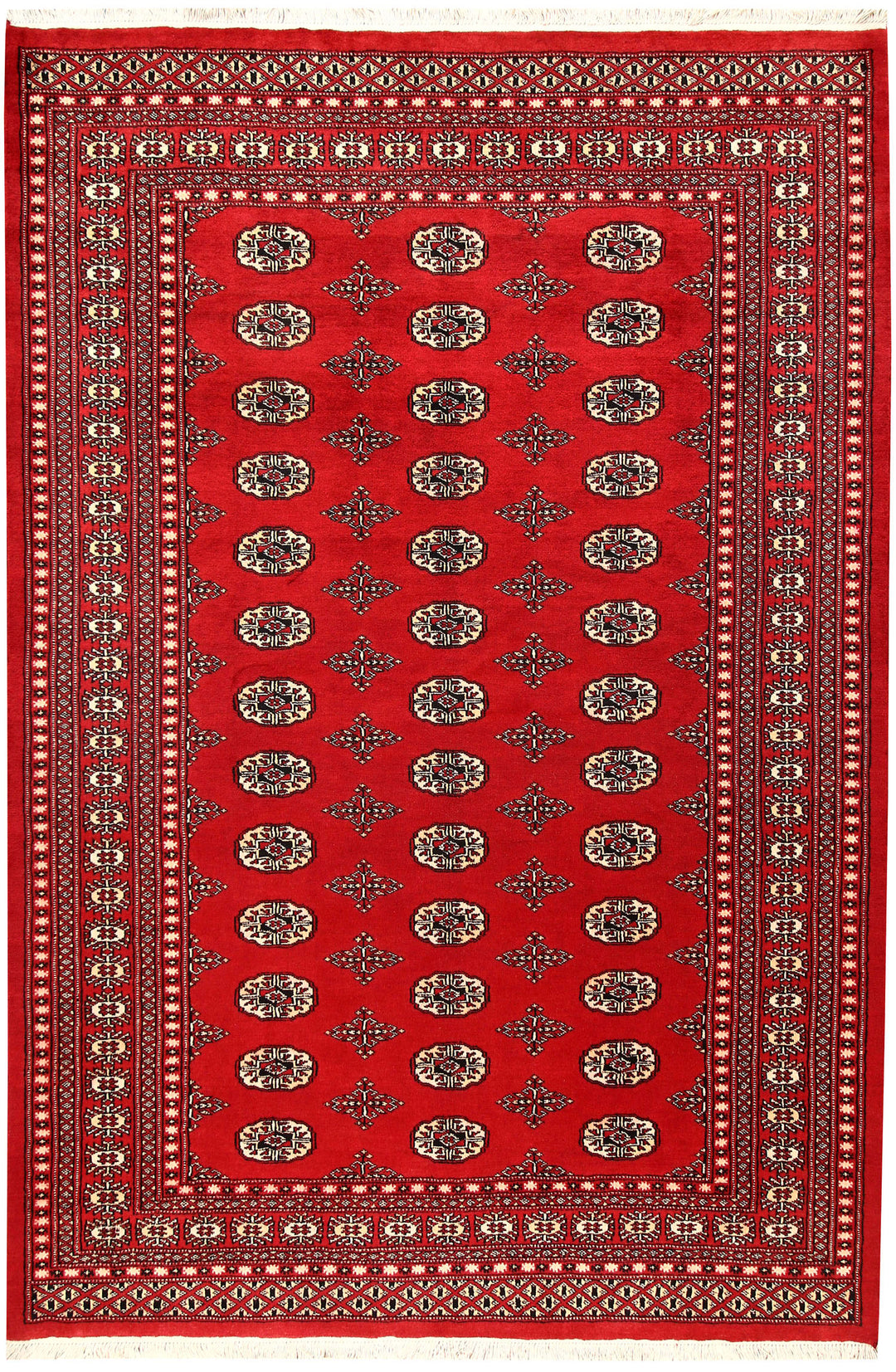 Firebrick Bokhara 5' 3 x 7' 10 - No. 60341 - ALRUG Rug Store