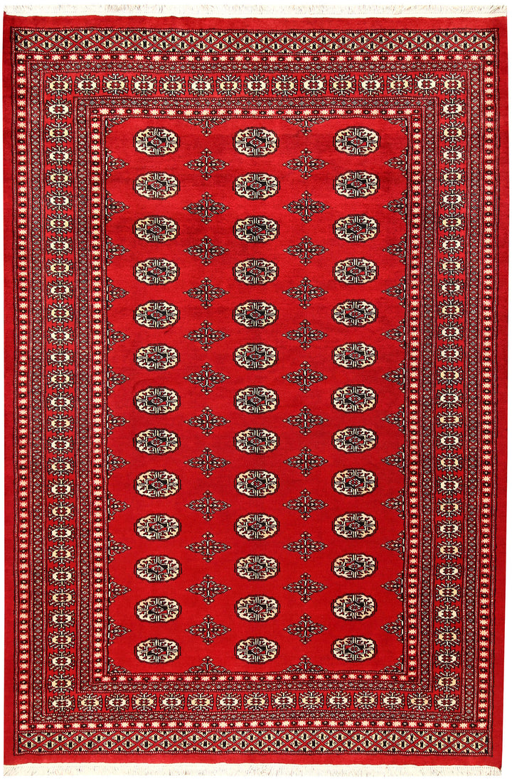 Firebrick Bokhara 5' 3 x 7' 10 - No. 60341 - ALRUG Rug Store