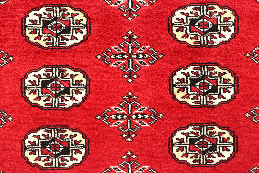 Firebrick Bokhara 5' 1 x 8' 2 - No. 60343 - ALRUG Rug Store