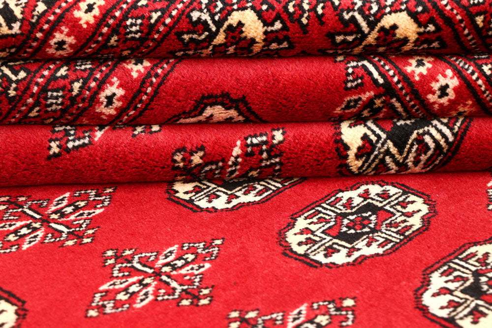 Firebrick Bokhara 5' 1 x 8' 2 - No. 60343 - ALRUG Rug Store