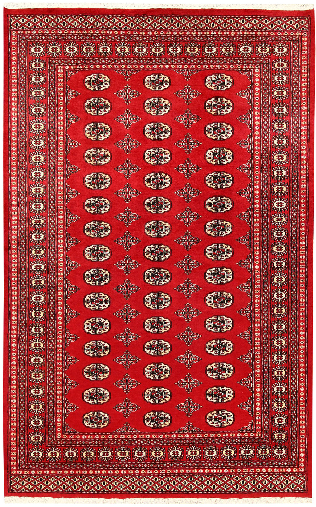 Firebrick Bokhara 5' 1 x 8' 2 - No. 60343 - ALRUG Rug Store