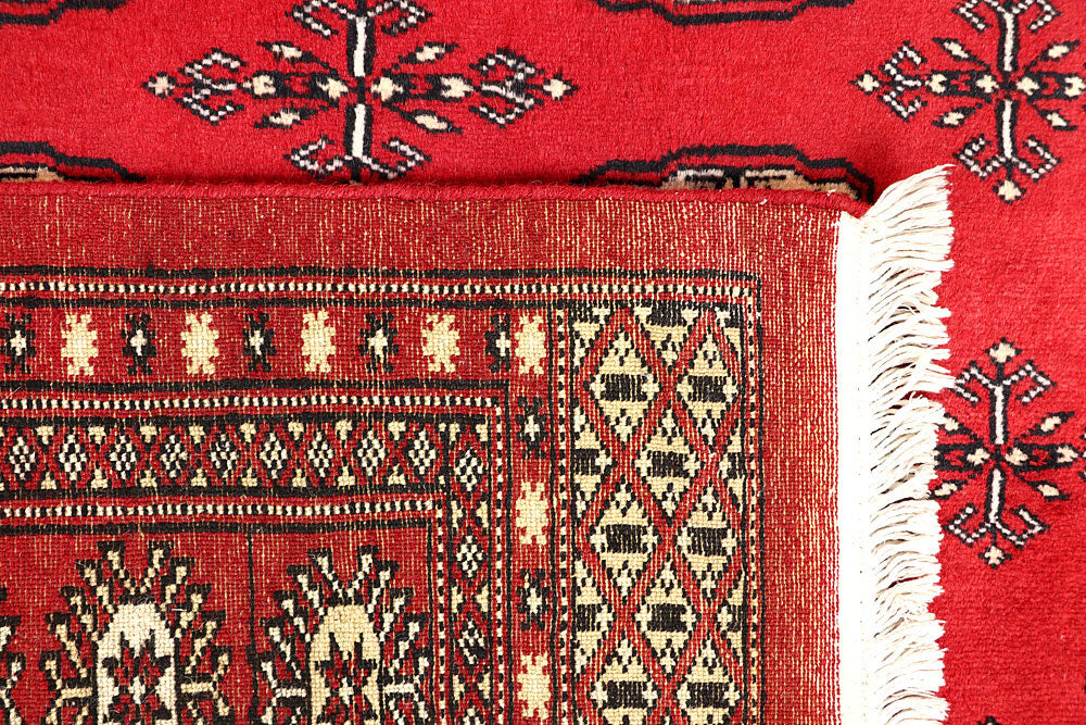 Firebrick Bokhara 4' 11 x 8' 6 - No. 60344 - ALRUG Rug Store