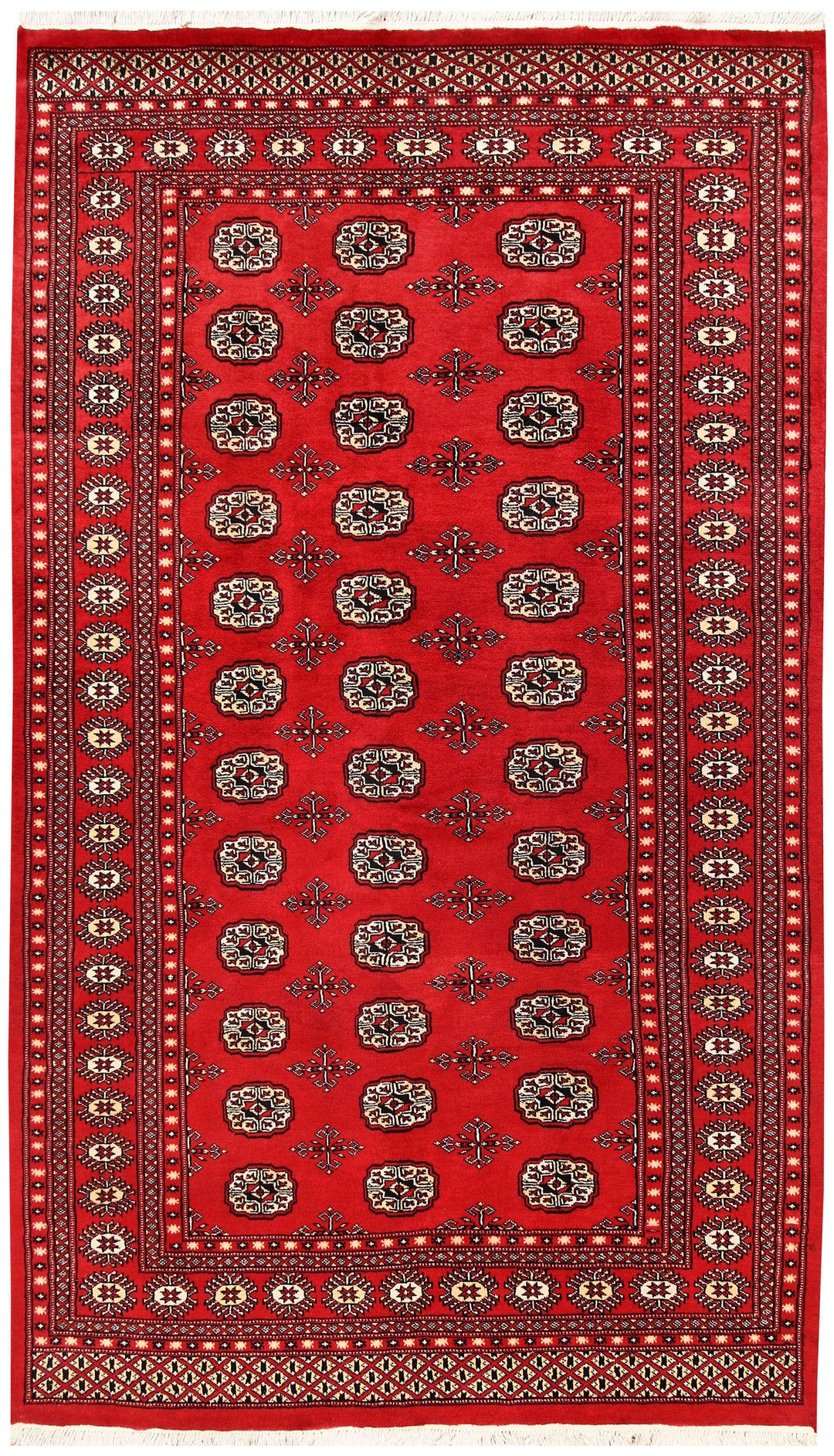 Firebrick Bokhara 4' 11 x 8' 6 - No. 60344 - ALRUG Rug Store