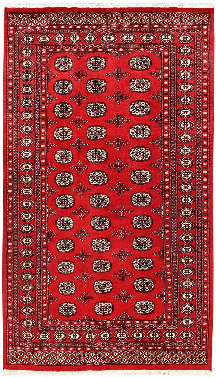 Firebrick Bokhara 4' 11 x 8' 6 - No. 60344 - ALRUG Rug Store