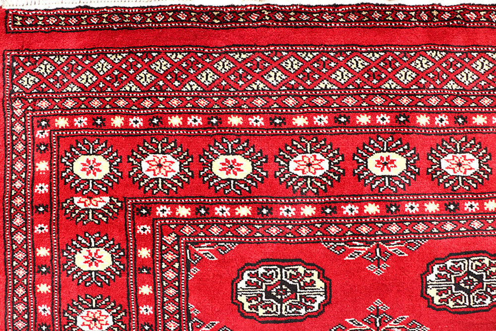 Firebrick Bokhara 4' 11 x 8' 3 - No. 60347 - ALRUG Rug Store