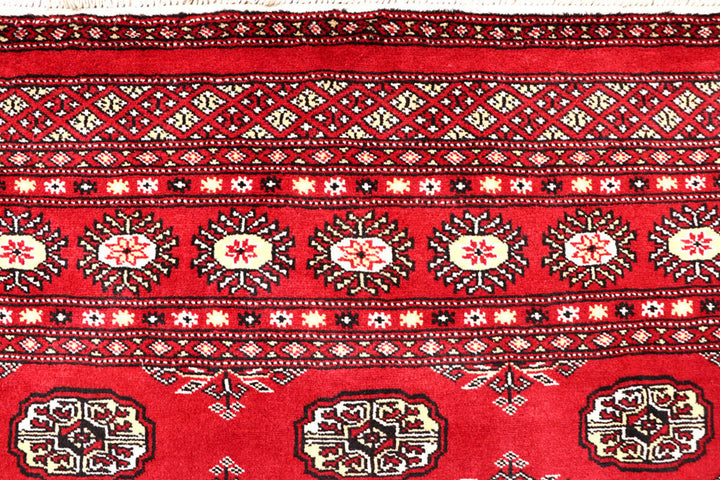Firebrick Bokhara 4' 11 x 8' 3 - No. 60347 - ALRUG Rug Store