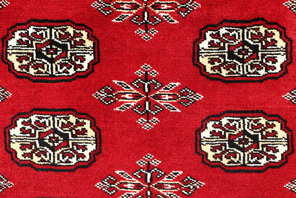 Firebrick Bokhara 4' 11 x 8' 3 - No. 60347 - ALRUG Rug Store