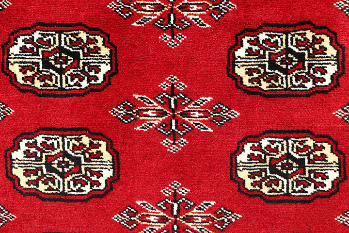 Firebrick Bokhara 4' 11 x 8' 3 - No. 60347 - ALRUG Rug Store