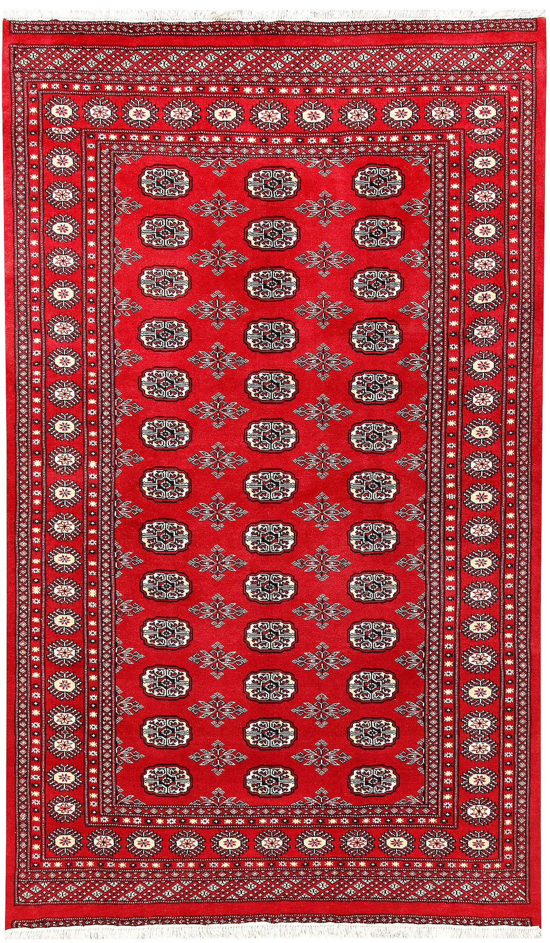 Firebrick Bokhara 4' 11 x 8' 3 - No. 60347 - ALRUG Rug Store